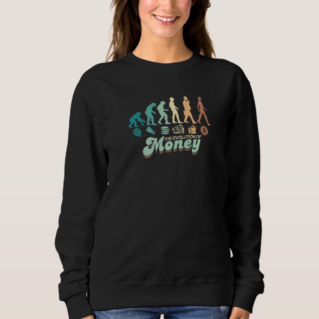 Sudadera Evolución Del Dinero Bitcoin Btc Crypto 1 (Anverso)