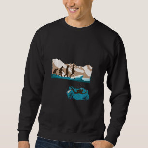 Sudadera Evolución Del Hombre Scuba Buceo Buceo Bañarse