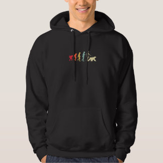 Sudadera Evolución del Lebrel Afgano en Colores Retro