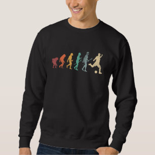 Sudadera Evolución del retro vintage del fútbol masculino