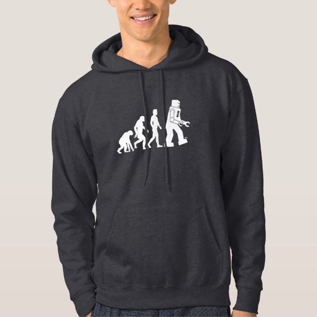 Sudadera Evolución del robot - nuestros nuevos Overlords (Anverso)