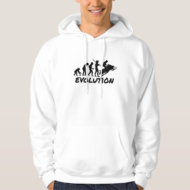 Sudadera Evolución del Snowmobile (Anverso)