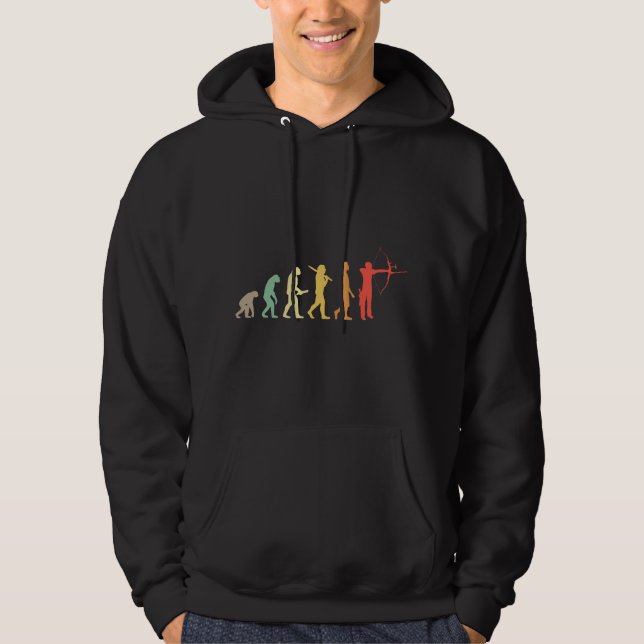 Sudadera Evolución del tiro con arco para arqueros y hombre (Anverso)