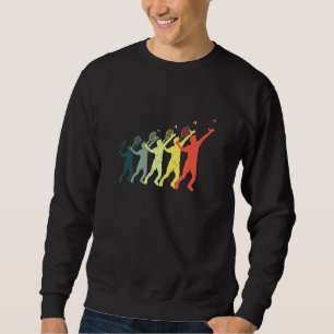 Sudadera Evolución Gráfica Badminton Player Shuttlecock Spo