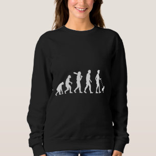 Sudadera Evolución humana del Bulldog francés