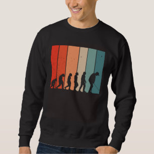 Sudadera Evolución Humana Golf Golf Vintage Jugador de Golf
