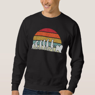 Sudadera Evolución samoyada Perro Nórdico Sled Samoyed