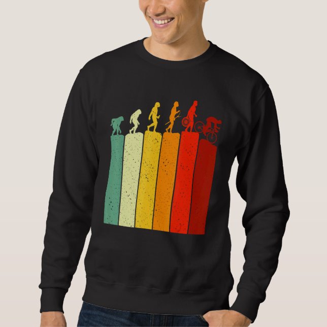 Sudadera Evolution Mountain Biking Bike For Bikers Mens Boy (Anverso)