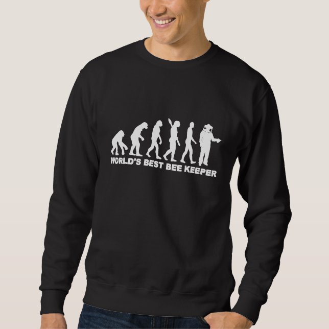 Sudadera Evolution Worlds Best Beekeeper (Anverso)