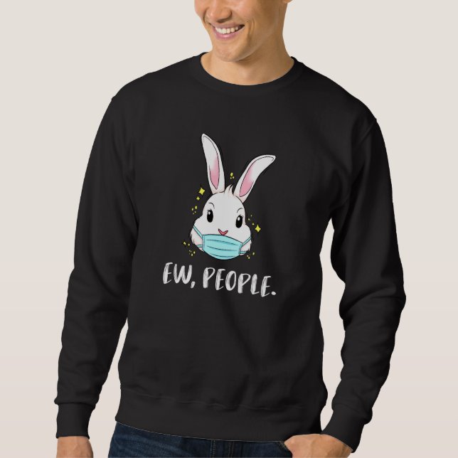 Sudadera Ew Gente Conejo Face Mask Chicas Mujeres Divertida (Anverso)