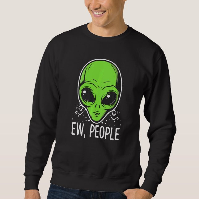 Sudadera Ew People Alien se enfrenta a dimisión contra Masc (Anverso)