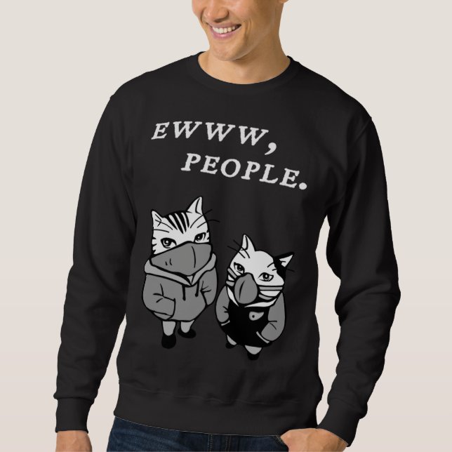 Sudadera Ew People  Cat  Introvert (Anverso)
