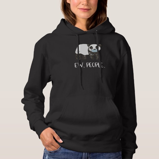 Sudadera Ew People Funny Panda Face Mask Distancia social (Anverso)
