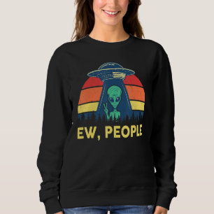Sudadera Ew People Retro Alien Costume Niños Jóvenes Adulto