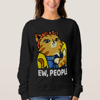 Sudadera ew people  womens meowy cat  Purrrsist Cat Kitty