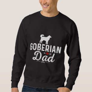 Sudadera Ewd Goberian Dog Dad Divertido Perro Husky Siberia