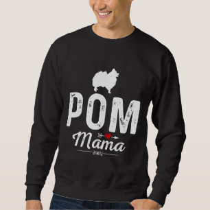 Sudadera Ewd Pom Dog Mama Funny Pomeranian Spitz Mom