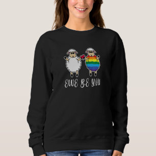 Sudadera Ewe Be You Sheep Lgbtqia+ Gay Orly Ally Rainbow L