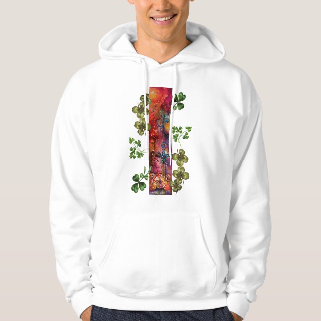 Sudadera EXCALIBUR Y SHAMROCKS St Patrick's Day Fiesta (Anverso)