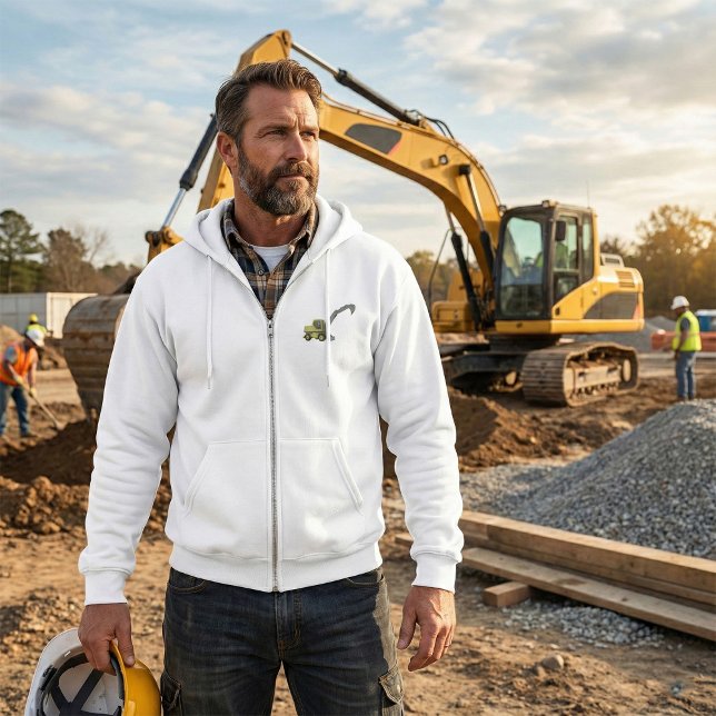Sudadera Excavadora Amarilla Maquinaria de Construcción (Subido por el creador)