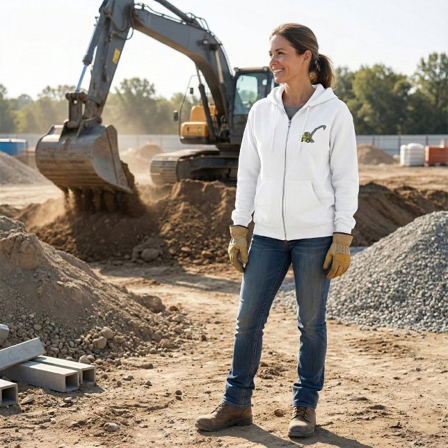 Sudadera Excavadora Amarilla Maquinaria de Construcción (Subido por el creador)