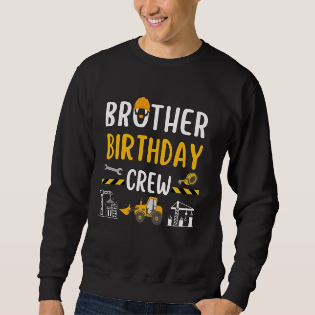Sudadera Excavato de obrero de construcción del equipo de c (Anverso)