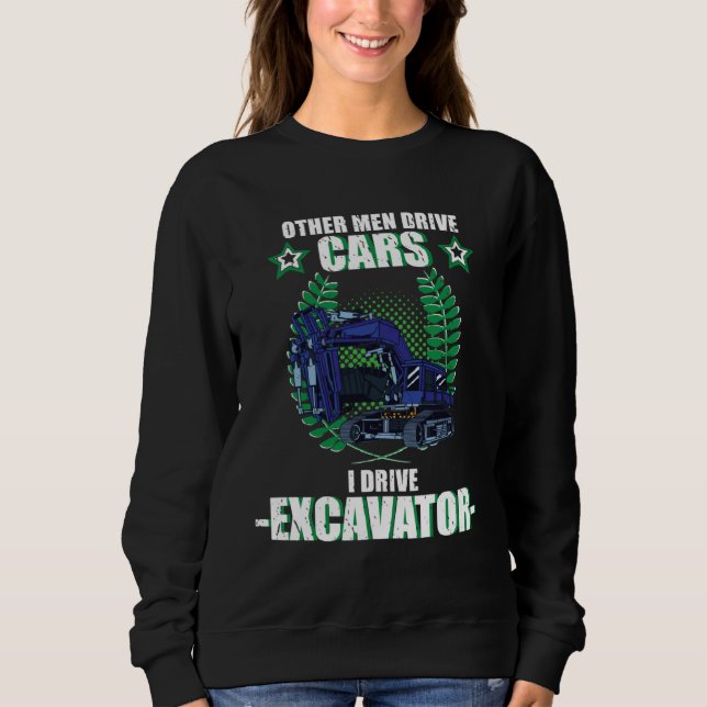 Sudadera Excavator excavator driver vehicles construction s (Anverso)