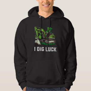 Sudadera Excavo Suerte Excavadora Día de San Patricio Irlan