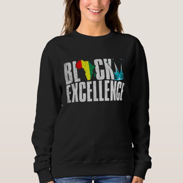 Sudadera Excelencia Negra Hist African American Black Power (Anverso)