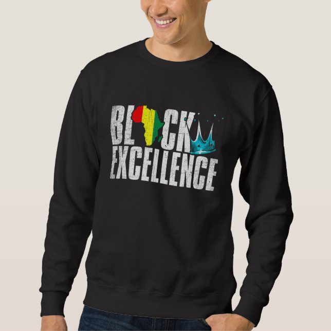 Sudadera Excelencia Negra Hist African American Black Power (Anverso)