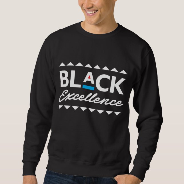 Sudadera Excelencia Negra! Orgullo negro africano (Anverso)