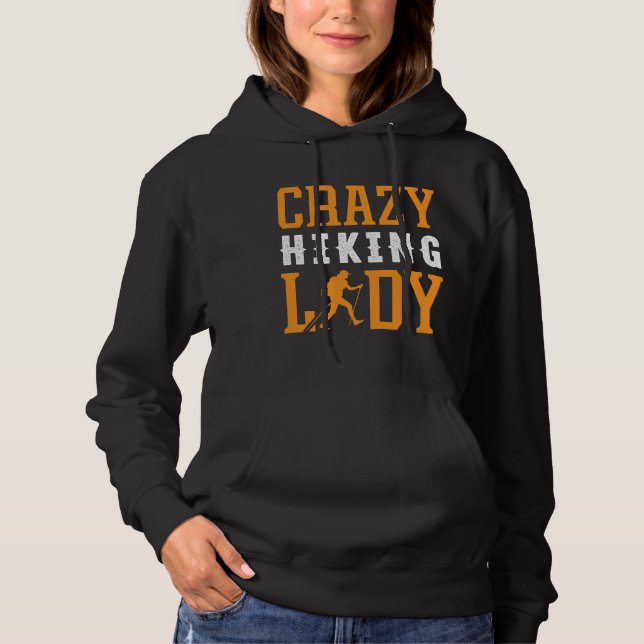 Sudadera Excelente estilo al aire libre con la loca dama de (Anverso)