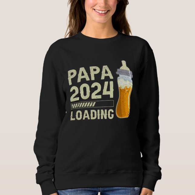 Sudadera Expectant Papa Future Papa Papa to be Papa 2024 lo (Anverso)