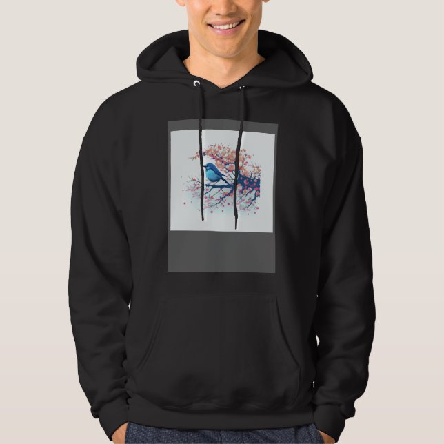Sudadera Experience Nature s Beauty with Blue Bird on Japan (Anverso)
