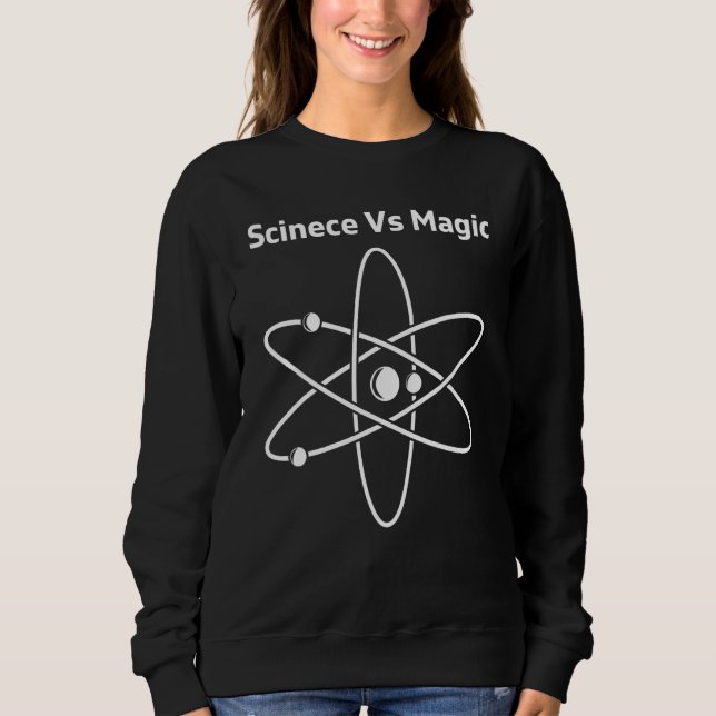 Sudadera Experimentos Divertidos de Magia Científica para E (Anverso)