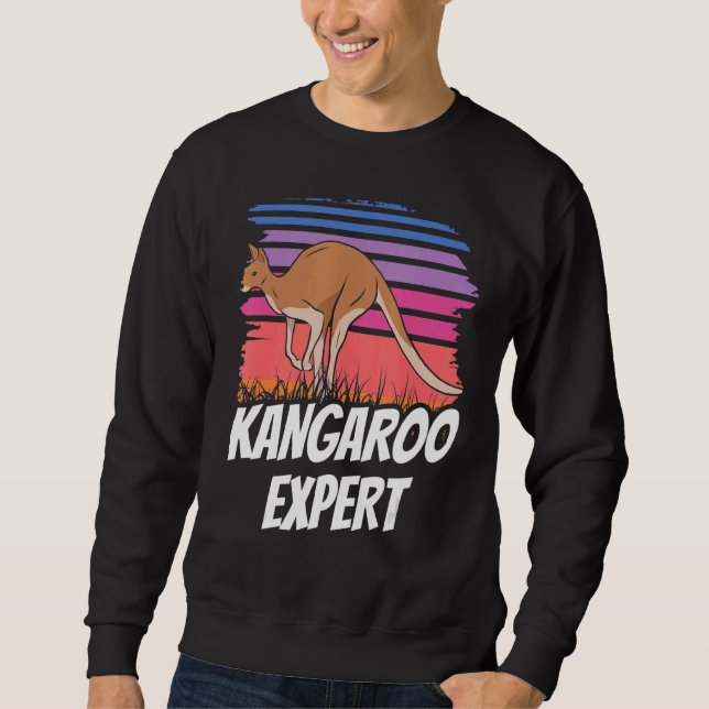 Sudadera Experto canguro Australia Kangaroos Animal (Anverso)