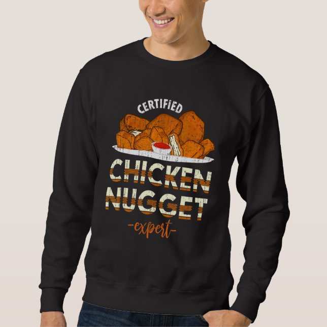 Sudadera Experto en comida rápida: Pollos nuggets Nugget (Anverso)