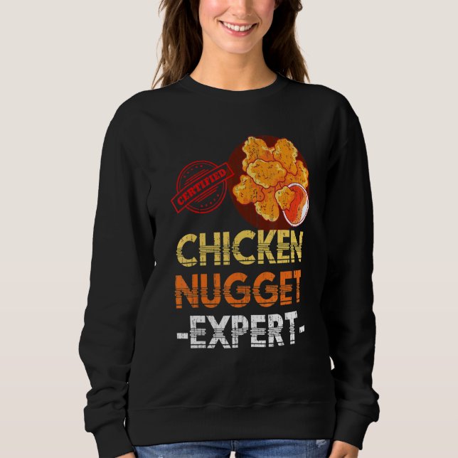 Sudadera Experto en Nuggets de Pollo de Pollo de Comida Ráp (Anverso)