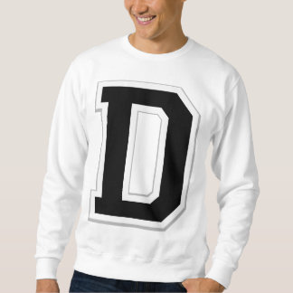 Sudadera Expliqúelo camiseta negra inicial de la letra D