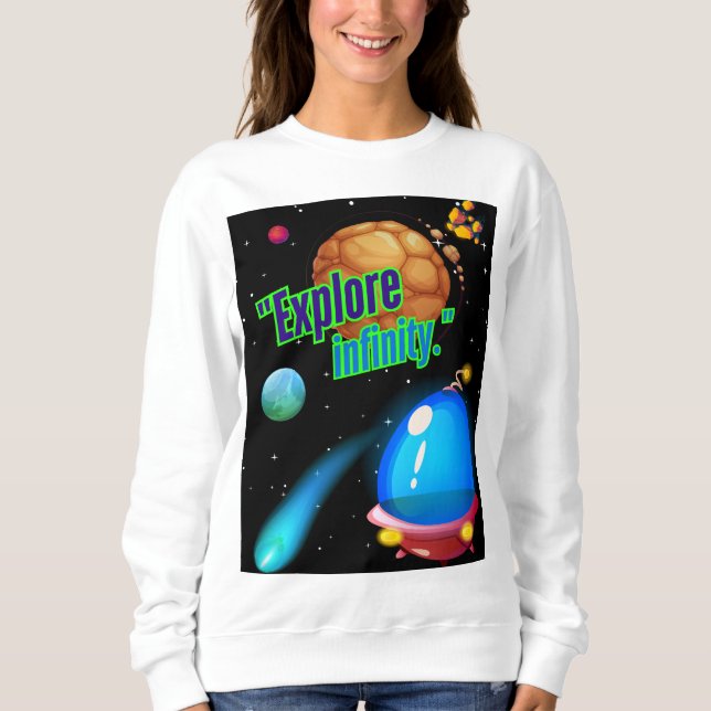 Sudadera Explora el infinito (Anverso)
