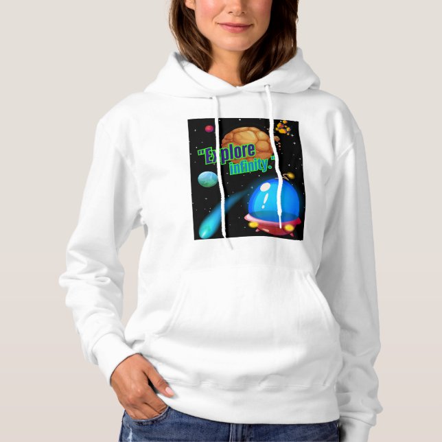 Sudadera Explora el infinito (Anverso)