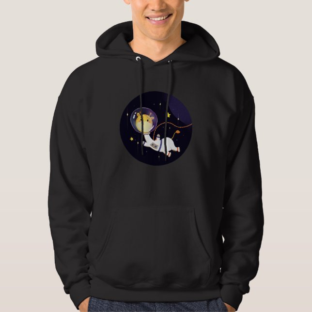 Sudadera Explora el Universo Bebé Jirafa Astronauta Lindo G (Anverso)