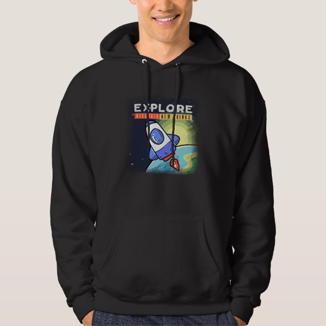 Sudadera Explora Espacio Descubre Cosas Nuevas (Anverso)
