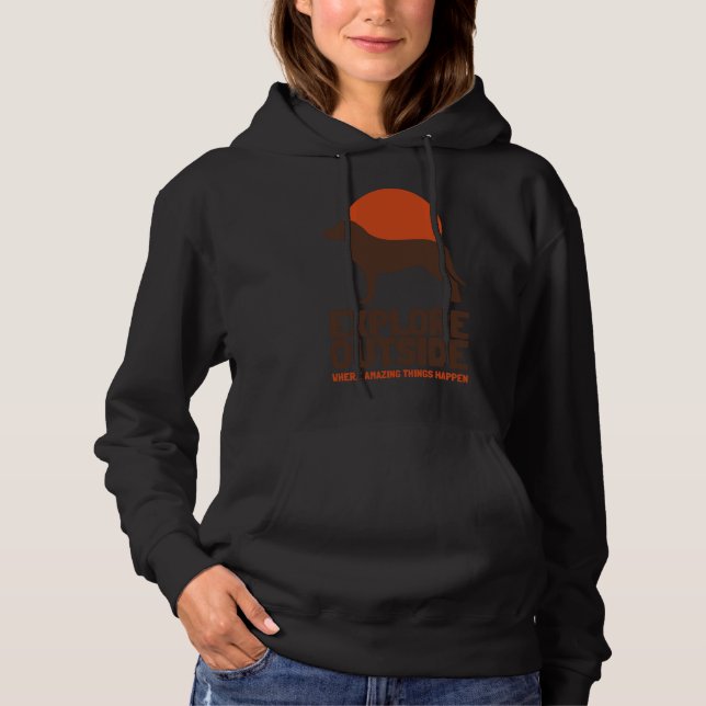 Sudadera Exploración temática de senderismo al aire libre (Anverso)