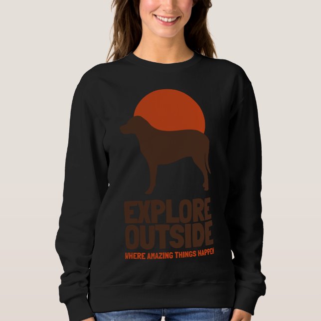 Sudadera Exploración temática de senderismo al aire libre (Anverso)