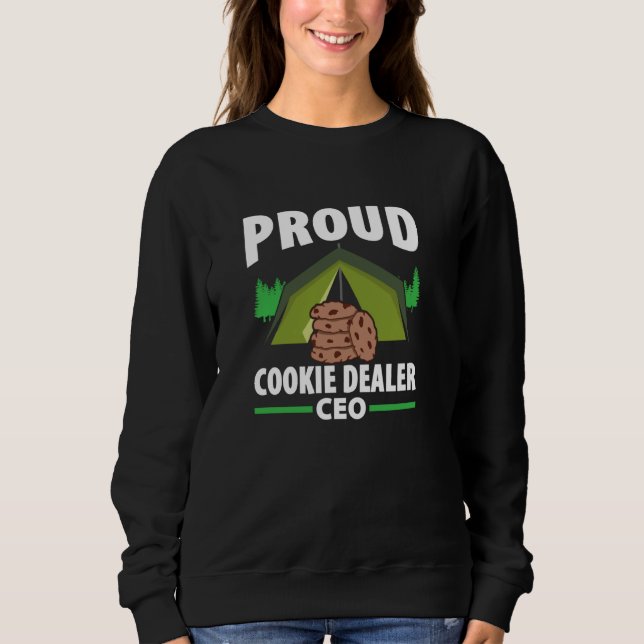 Sudadera Exploradora de galletas para vendedora de galletas (Anverso)