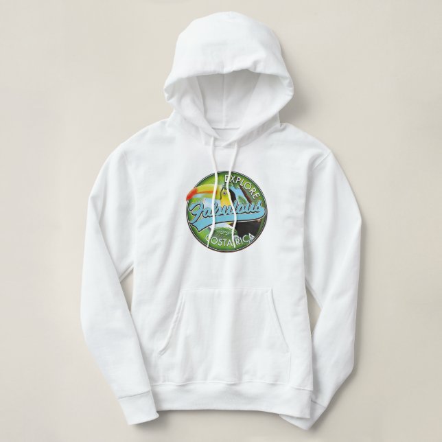 Sudadera Explorar el fabuloso logo de costa rica (Diseño del anverso)