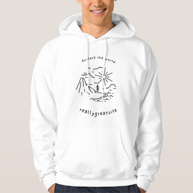 Sudadera explorar el mundo (Anverso)