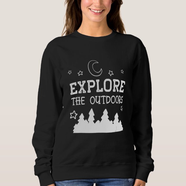Sudadera Explore La Escalada De Senderismo Y Senderismo Al  (Anverso)
