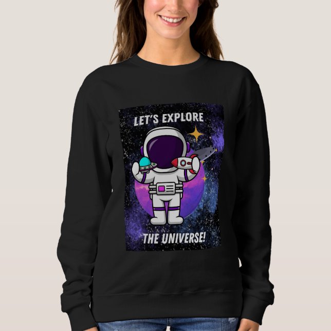 Sudadera exploremos el universo (Anverso)